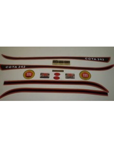 Montesa motorcycle stickers for Cota 242 white
