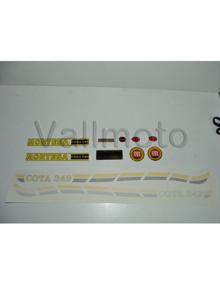 Complete set of adhesive anagrams Montesa Cota 349 first series