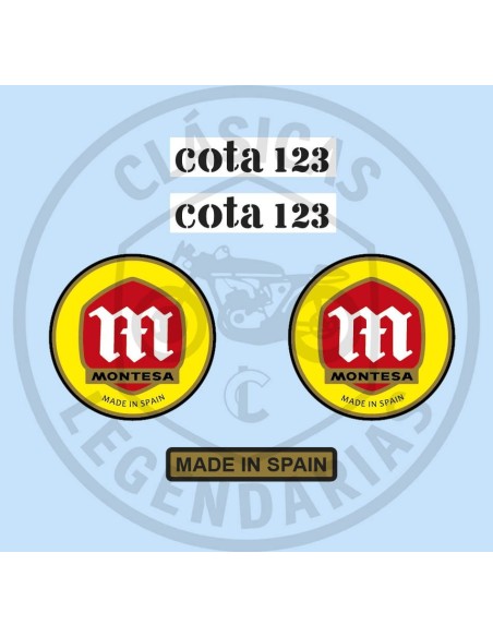 Game anagrams stickers Montesa Cota 123 First series