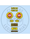Kit of emblems and adhesive labels for Montesa Cota 247 Mk2