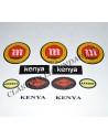 Kit complet d'emblemes i adhesius Montesa Impala Kenya