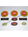 Complete set of emblems and adhesives Montesa Impala Turismo