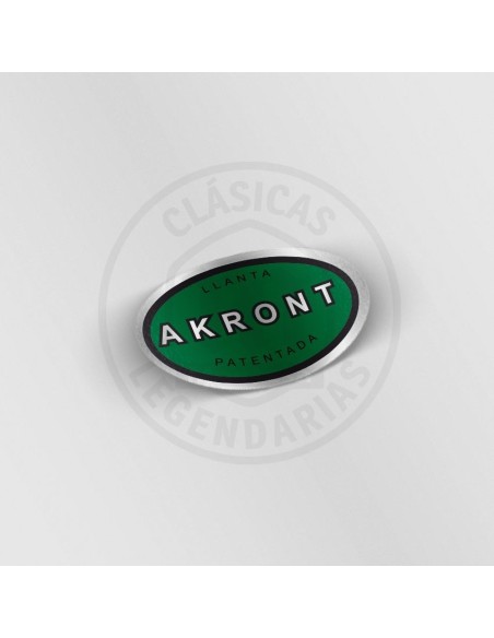 Anagrama llanta Akront verde cromo ref.11902