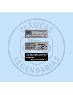 Kit adhesive anagrams frame Montesa Cappra REF.124112