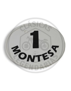 Placa porta numeros frontal blanca ref.1470