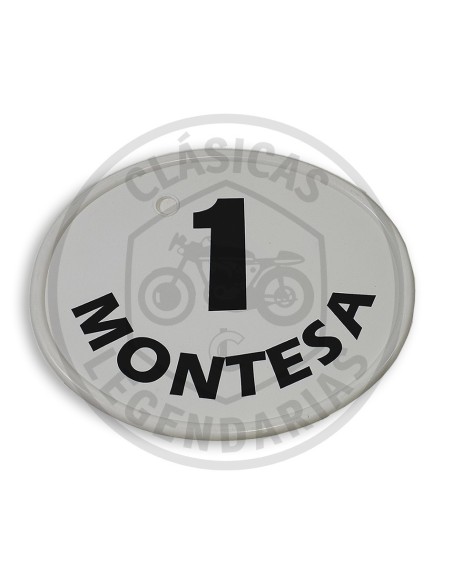 Placa porta numeros frontal blanca ref.1470