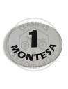 Placa porta numeros frontal blanca ref.1470