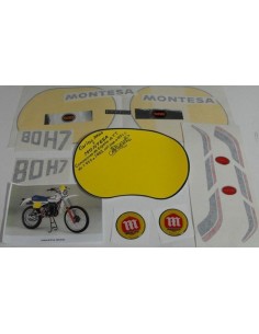 Complete set of adhesives Montesa Enduro 80 H7 of the year 1982