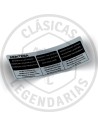 Montesa adhesive anagram decal Respect others Silver ref.15053