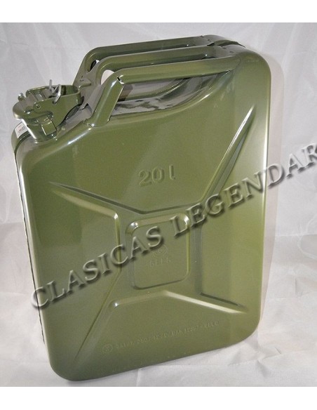bidon o garrafa gasoli 20 litros homologado verde militar