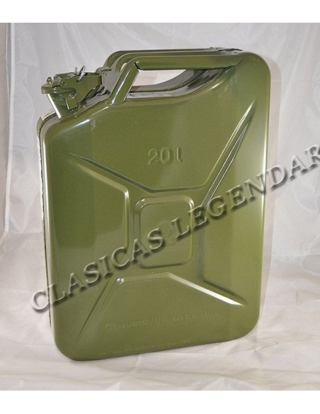 bidon o garrafa gasoli 20 litros homologado verde militar