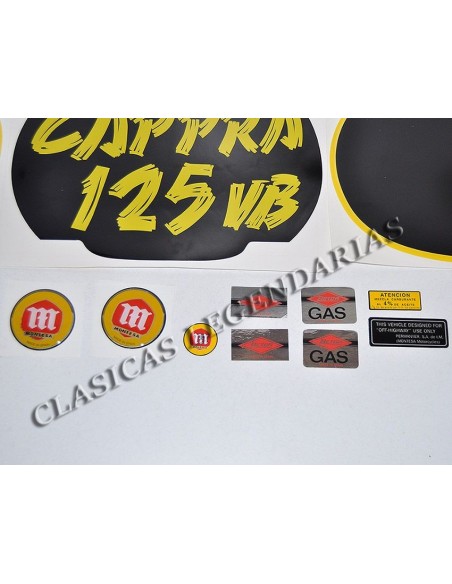 adhesive anagrams kit for Montesa Cappra 125 VB