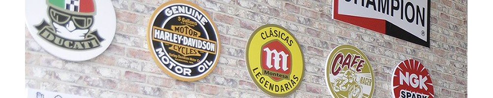 Merchadaising Online Store Montesa, retro decorative wall plaques and garage decoration, mugs Montesa